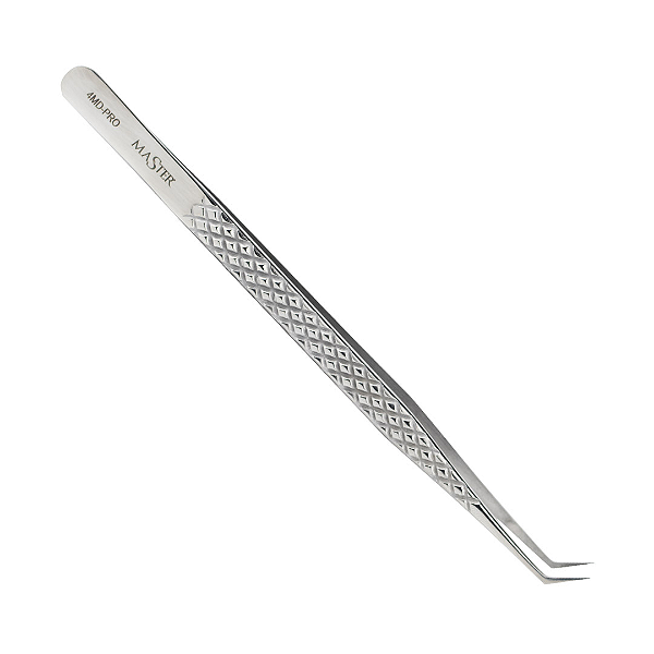 Pinça Para Extensão de Cílios Master 4MD-PRO Diamantada Montagem De Fan E Acoplagem