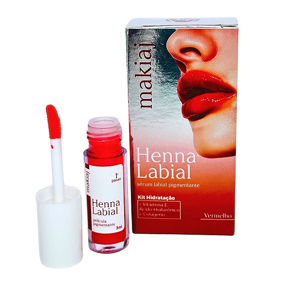Henna Labial Vermelho - Makiaj