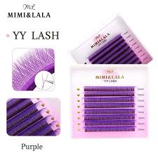 Cílios Coloridos Y MIMI&LALA - Brasileiro Roxo Mix
