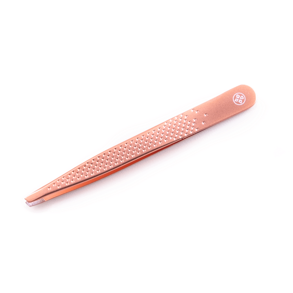 Pinça para Sobrancelha Ponta Diagonal BC-514 Rose Gold Mundial