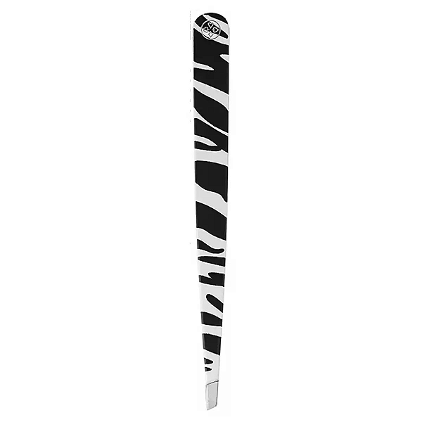 Pinça para Sobrancelha Étnica Zebra Ponta Diagonal BC-399 Style Mundial