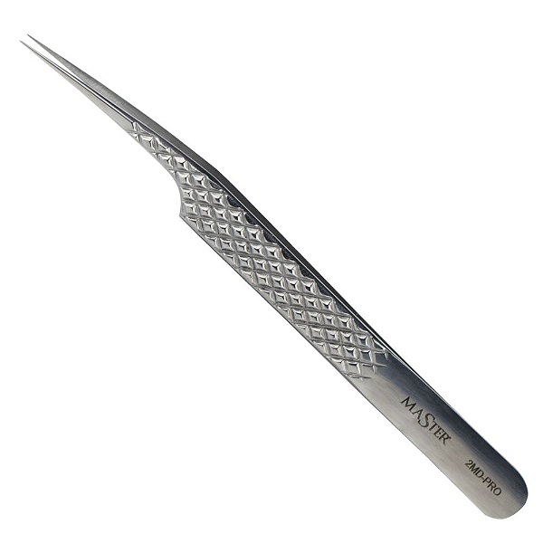 Pinça para Extensão de Cílios Master Curva Longa - 2MD-PRO Diamantada