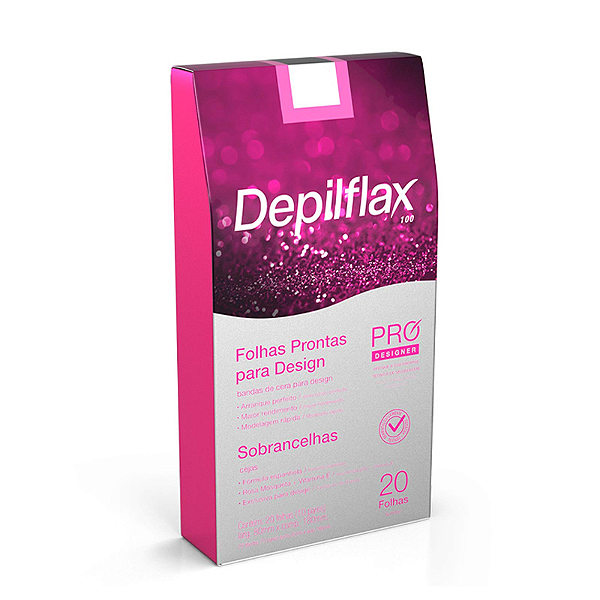 Folhas Prontas para Design de Sobrancelhas Depilflax 20un