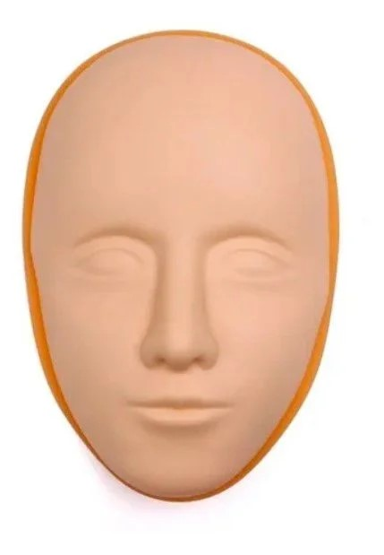 Rosto para Treino Artificial com Base Plástica Micropigmentação Microblading