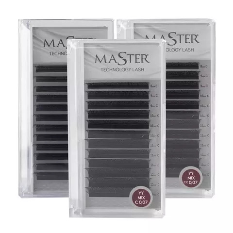 Cílios para Extensão Master YY 0.07 Cor: Preto
