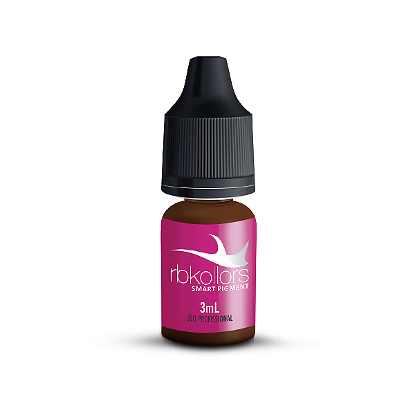 Pigmento Orgânico para Micropigmentação Castanho Médio 3ml - Universal RBKollors