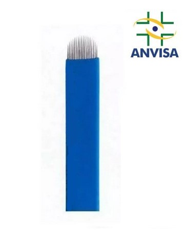 Lâmina 12 Pontas U 0.20 mm com Anvisa - Ultra Blade Royal Steel