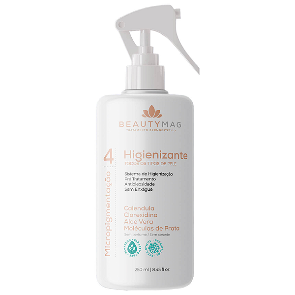 Loção Higienizante BeautyMag para Micropigmentação 250ml