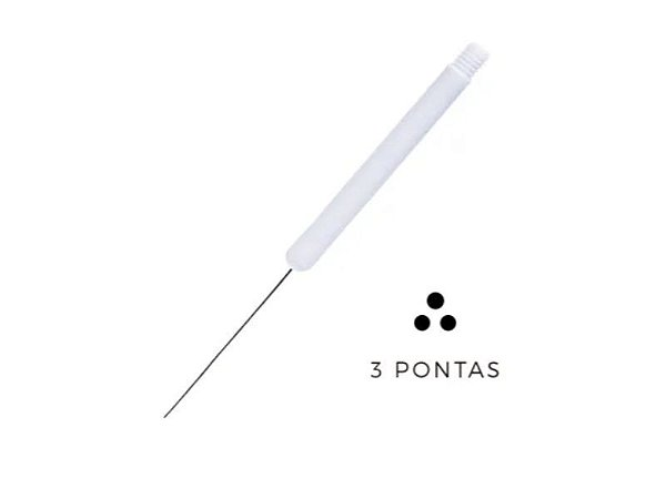 Agulha para Dermógrafo Dermomag Pen/Júnior 3 Pontas com Rosca