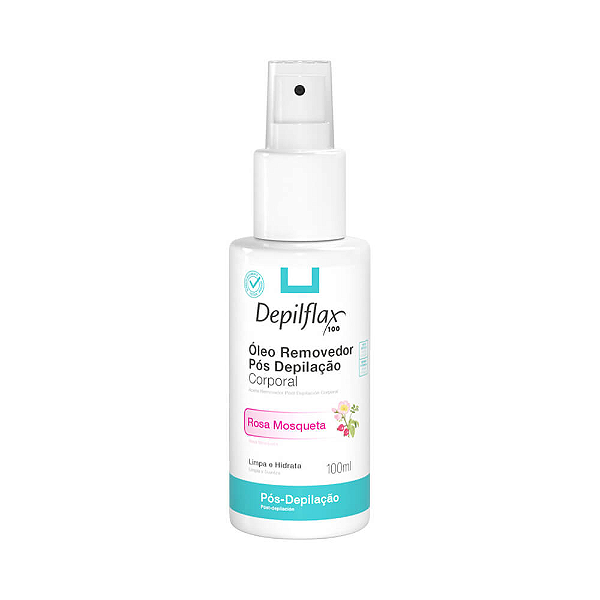Óleo Removedor Pós Depilação Rosa Mosqueta Depilflax 100ml