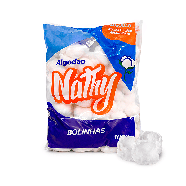 Algodão Hidrófilo Bola 100g - Nathy