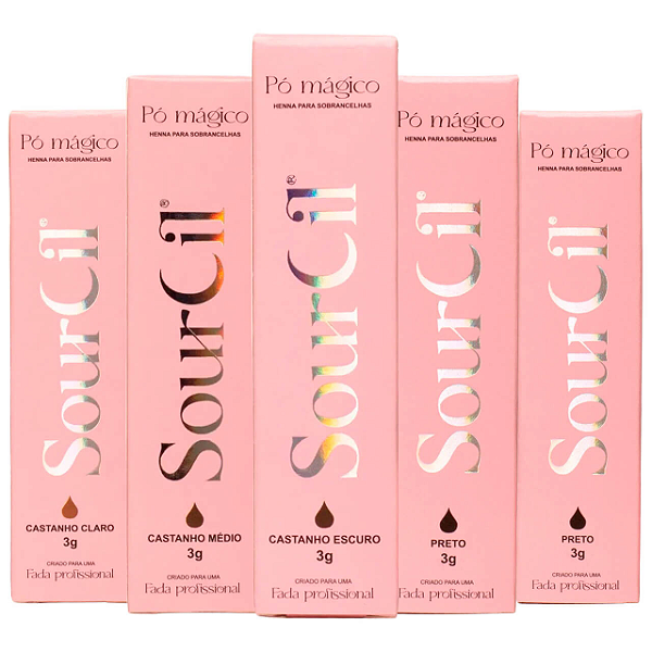Henna Sourcil Sobrancelhas Pó Mágico Profissional 3g
