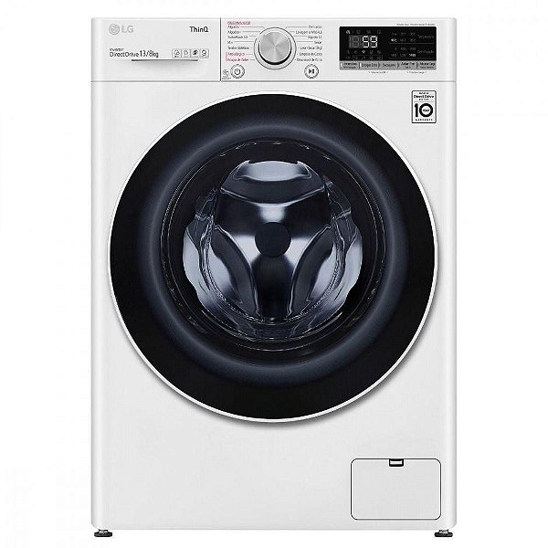 Lava e Seca LG Smart VC4 CV5013WC4 com Inteligência Artificial AIDD 13 Kg Branca