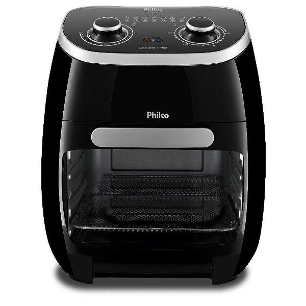 Fritadeira Air Fry Philco Oven 11 Litros PFR2000P Preto/Inox