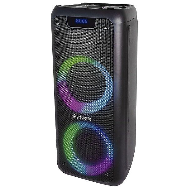 Caixa Amplificada Gradiente Extreme Colors Bass Bomm GCA201 Bluetooth, Rádio FM, USB 400W