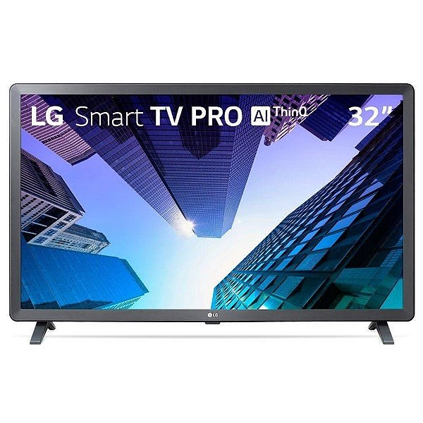 Smart TV LED 32" LG 32LM621CBSB HD com Wi-Fi 2 USB 3 HDMI 60Hz