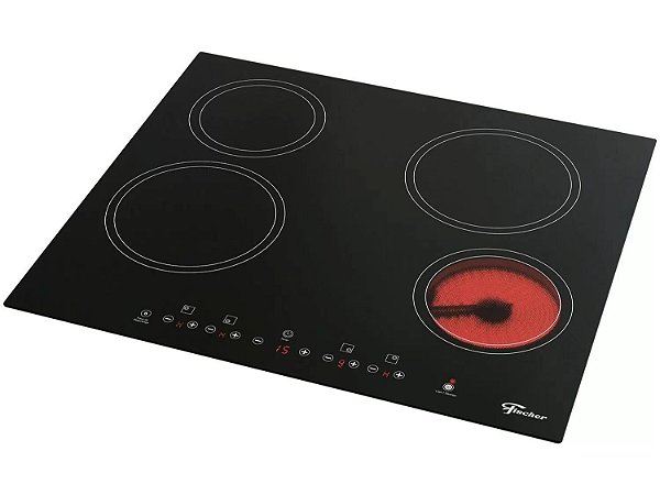 Cooktop Fischer 4 Bocas Elétrico Mesa 220v Vitrocerâmica 26681-58300