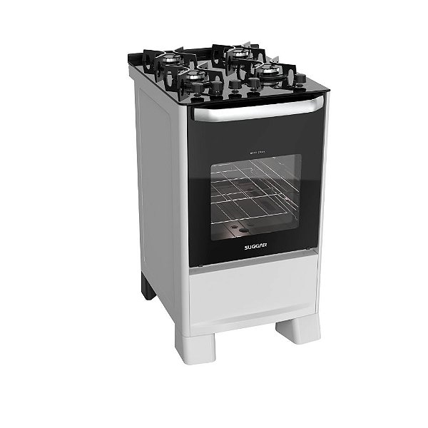 Fogão de Piso Suggar Best Cook 4 Bocas Branco Bivolt FGV405BR