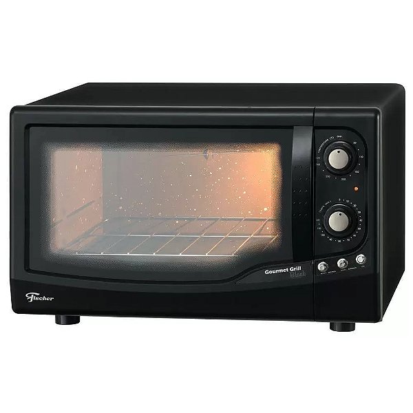 Forno Elétrico Fischer Gourmet Grill Bancada 44 Litros Black F