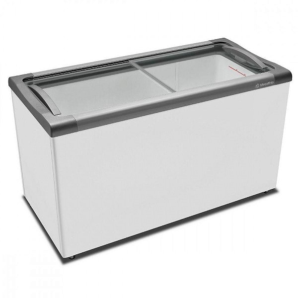 Freezer Horizontal Metalfrio 388 Litros Tampa De Vidro NF40SB 127V