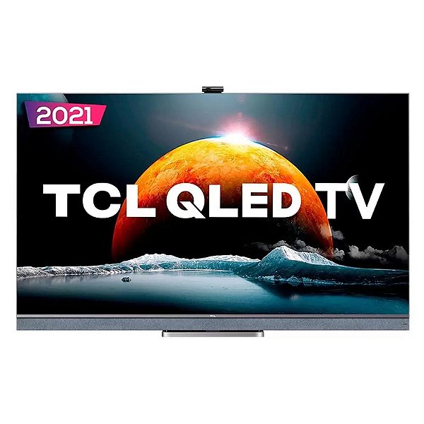 Smart TV QLED 55 4K TCL Google TV 55C825 UHD, Dolby Vision, Soundbar ONKYO, Google Assistant e Design Sem Bordas Bivolt
