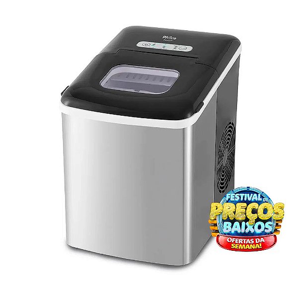 Máquina de Gelo Philco Prata PMG01PI 12KG 100W
