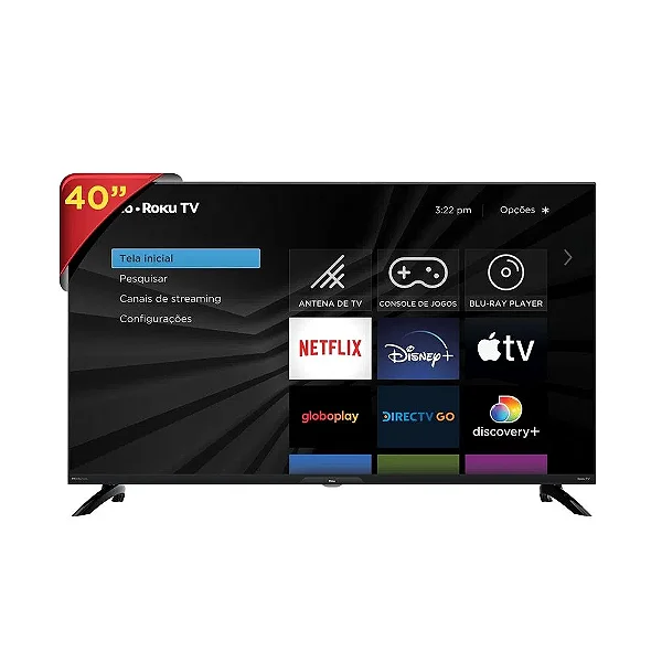 Smart TV Philco PTV40G7PR2CSBLF 40” Full HD Roku TV Dolby Audio Bivolt -  Engage Eletrodomésticos, Eletrônicos, Áudio e Vídeo