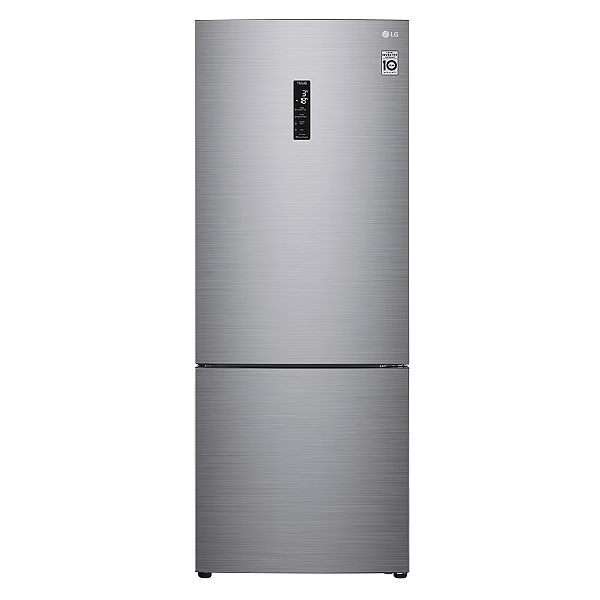 Geladeira Smart Lg Frost Free Inverter 451l Inverse Cor Inox Look (Gc-B569nll)