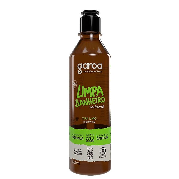 Limpa Banheiro Natural Garoa Capim Limão 600 ml
