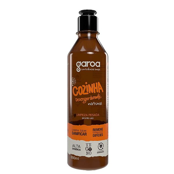 Cozinha Desengordurante NATURAL GAROA - 600 ml