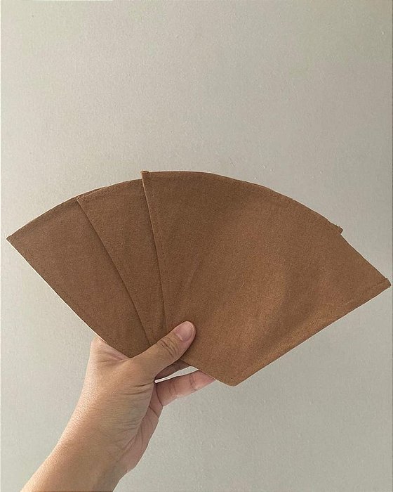 Kit 3 filtros de café em algodão agroecológico tamanho 103
