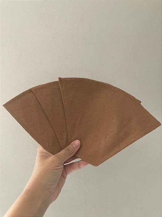 Kit 3 filtros de café em algodão agroecológico tamanho 103