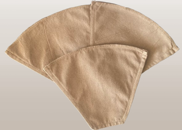 Kit 3 filtros de café em algodão agroecológico tamanho 102