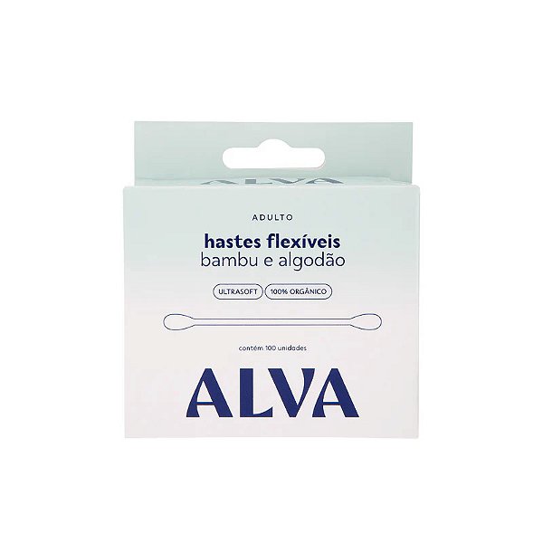 Hastes de Bamboo e Algodao Natural Alva - Cotonete