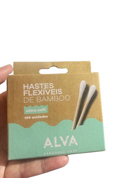 Hastes de Bamboo e Algodao Natural Alva