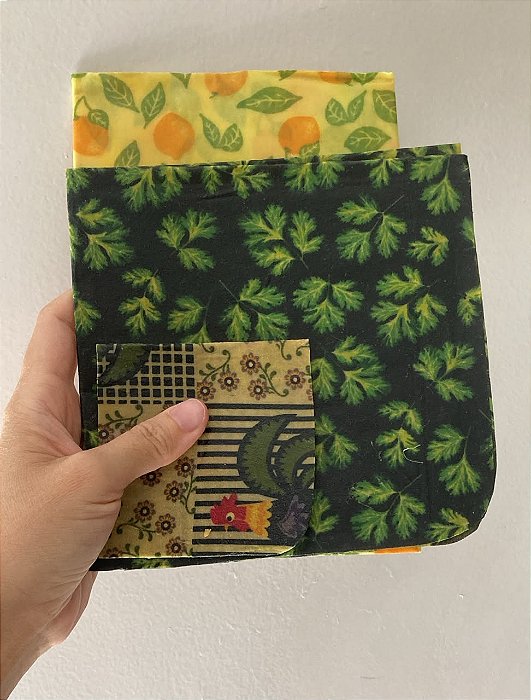 Kit trio pano de cera vegetal