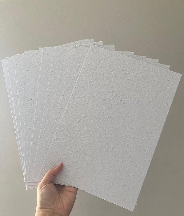 Papel Semente A4 - 10 unidades sem personalização