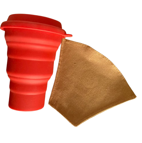 Kit Filtro de café 102 + Copo Reutilizável