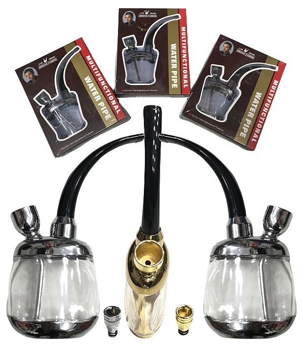 Bong Water Pipe Jindian Yandou De Metal E Acrílico