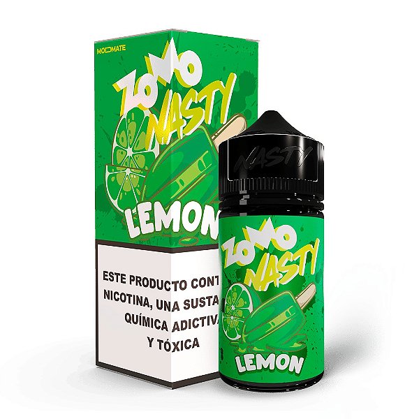 Líquido Juice Zomo Nasty Vape - Lemon (Picolé de Limão) 3mg - 60ml