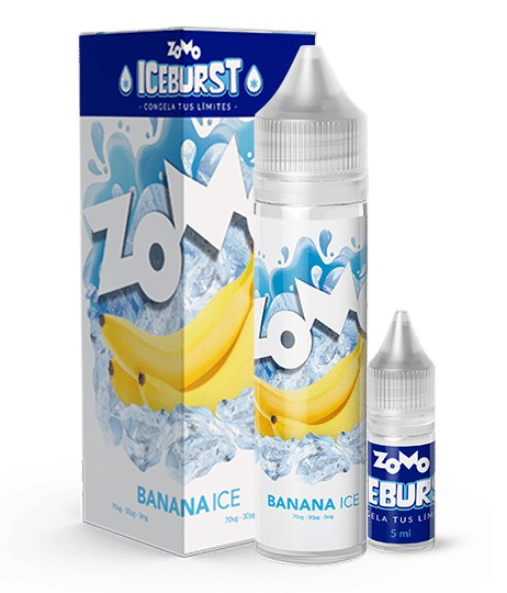 Líquido Juice Zomo Vape Iceburst - Banana Ice 3mg - 60ml