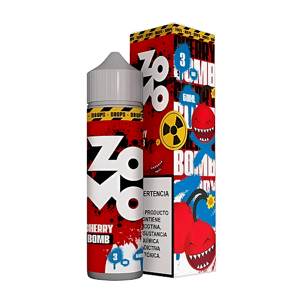 Líquido Juice Zomo Vape Drops - Cherry Bomb 3mg - 60ml