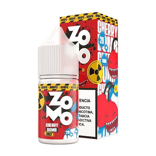Líquido Juice Nicsalt Zomo Pod - Drops Cherry Bomb 35mg - 30ml