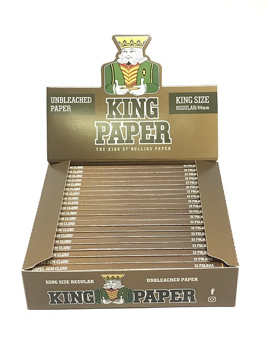 Caixa De Seda King Paper Brown King Size
