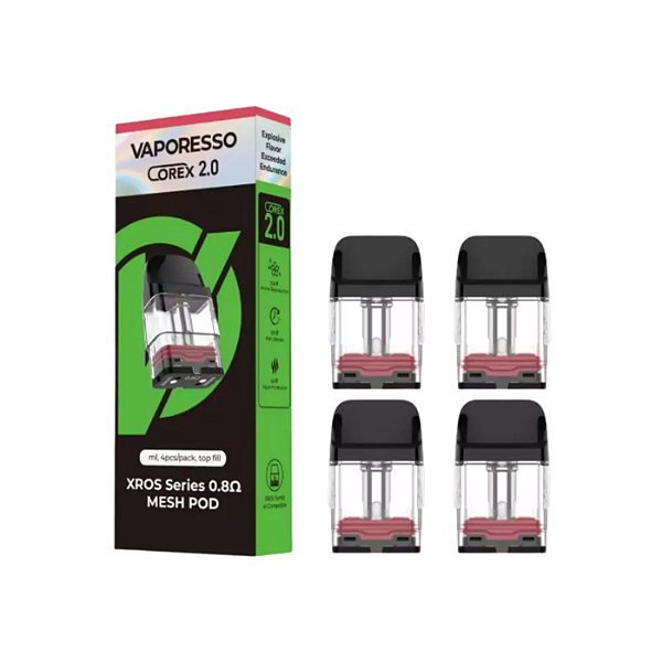 Coil Vaporesso Xros Series Mesh Pod 0.8 Ω - Caixa Com 4 Unidades