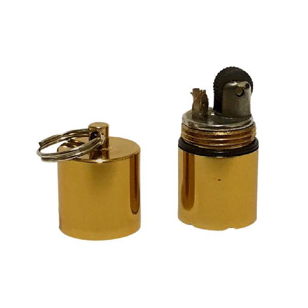Mini Isqueiro Chaveiro Com Kit Reposição