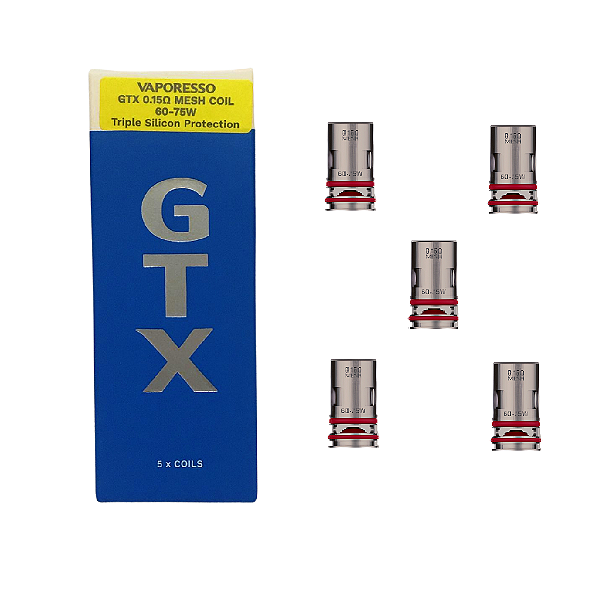 Coil Vaporesso Gtx Mesh 0.15 Ω / 60-75W - Caixa Com 5 Unidades