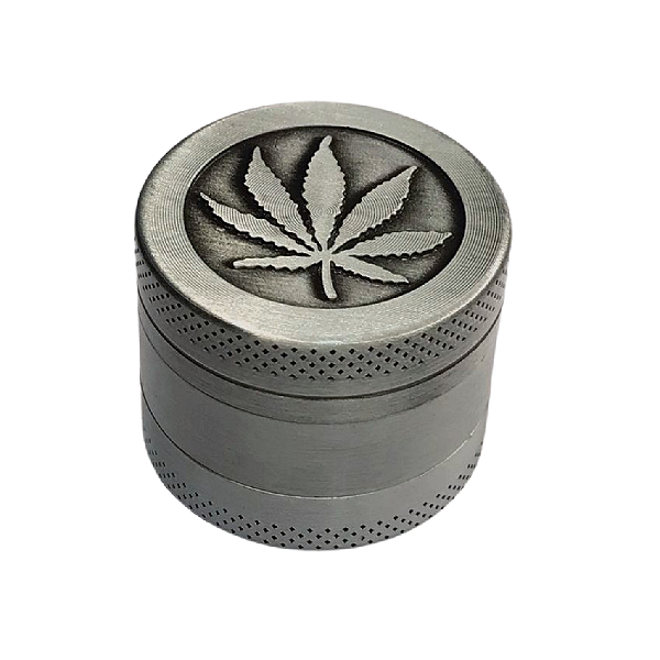 Dichavador Pequeno De Metal 3 Partes - Cannabis