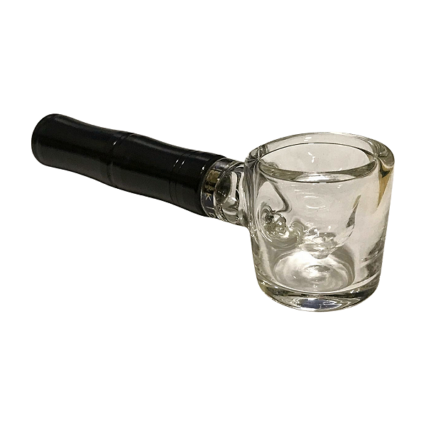 Pipe Cachimbo D&k De Metal E Bowl De Vidro + Escovinha