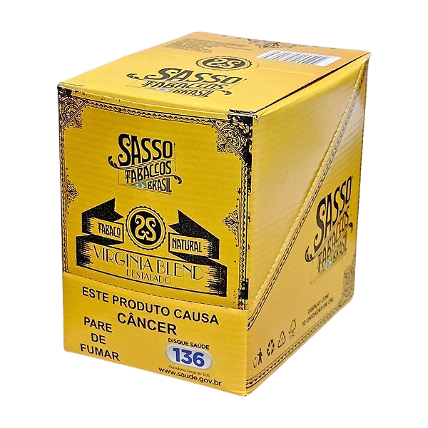 Caixa De Tabaco Sasso Gold Virginia Blend Destalado